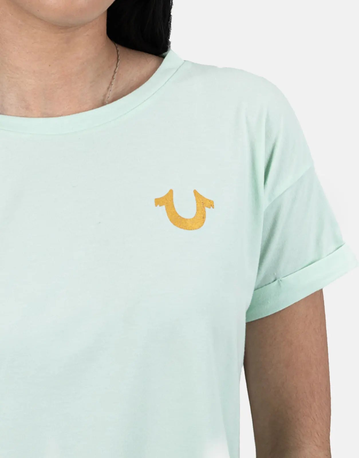 True Religion Retro Cliff Misty Green T-Shirt - Subwear