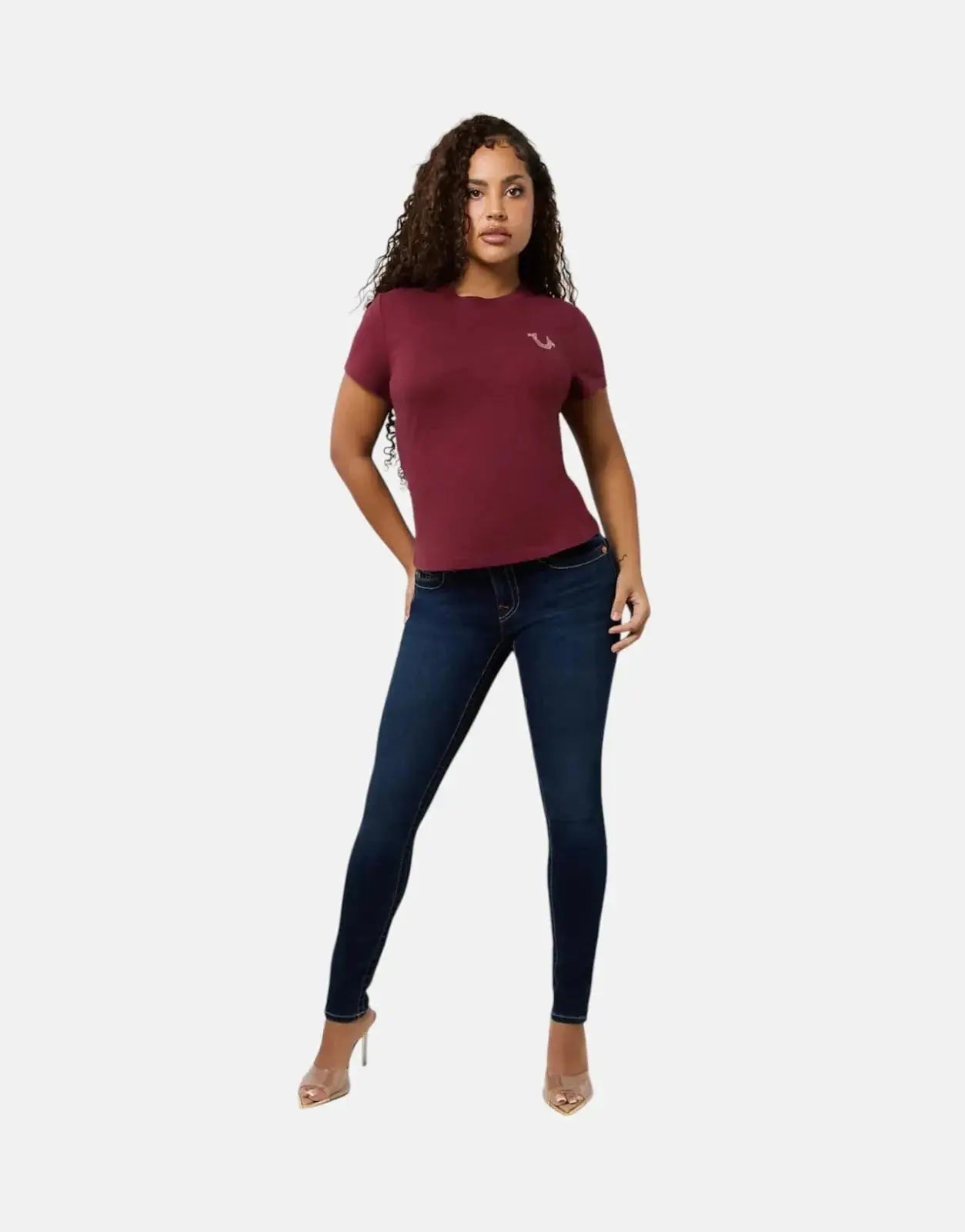 True Religion Retro Crystal Wing Red T-Shirt - Subwear