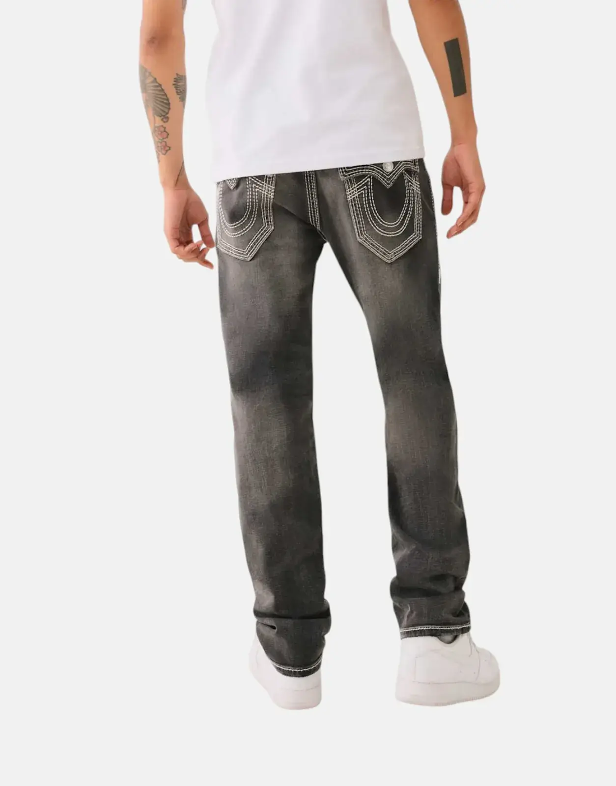 True Religion Ricky Big QT Flap Grey Wash Jeans - Subwear