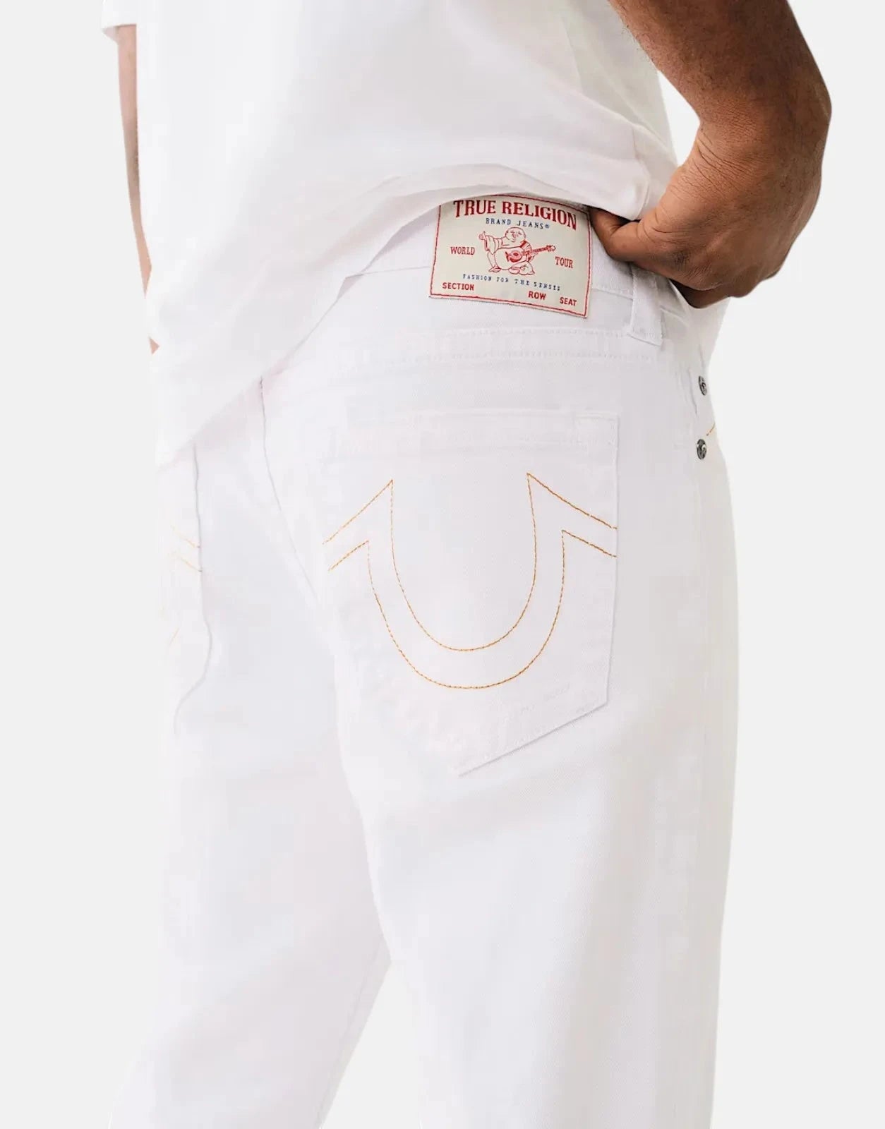 True Religion Rocco SN NF 32IN Optic White Jeans - Subwear