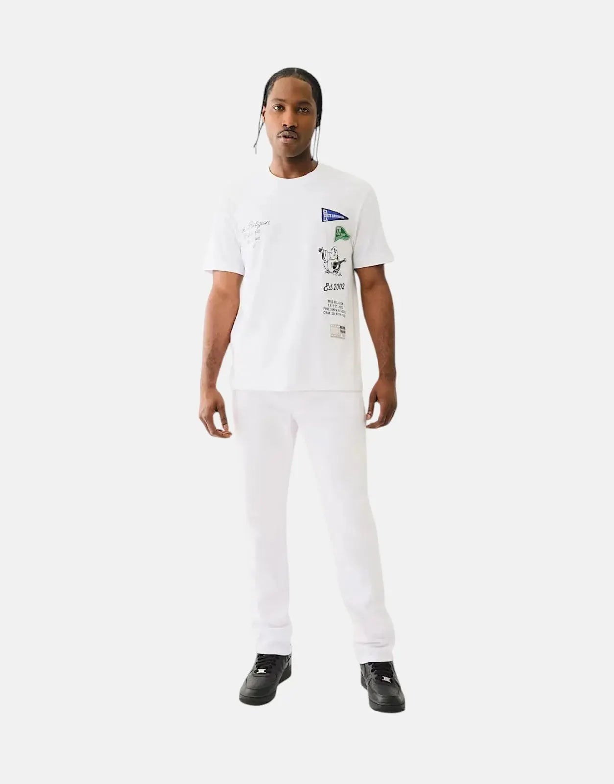 True Religion Rocco SN NF 32IN Optic White Jeans - Subwear