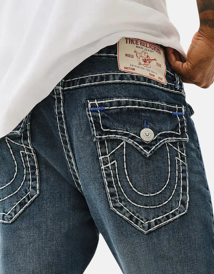True Religion Rocco Super T Flap Blue Jeans - Subwear