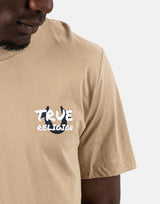 True Religion Script Newspaper Brown T-Shirt - Subwear