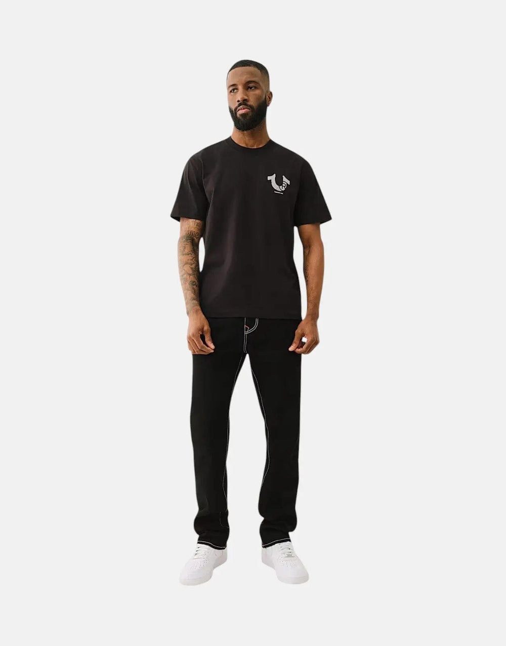 True Religion TR Space Jet Black T-Shirt - Subwear