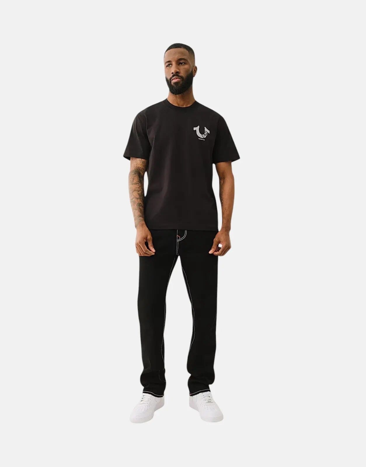 True Religion TR Space Jet Black T-Shirt - Subwear