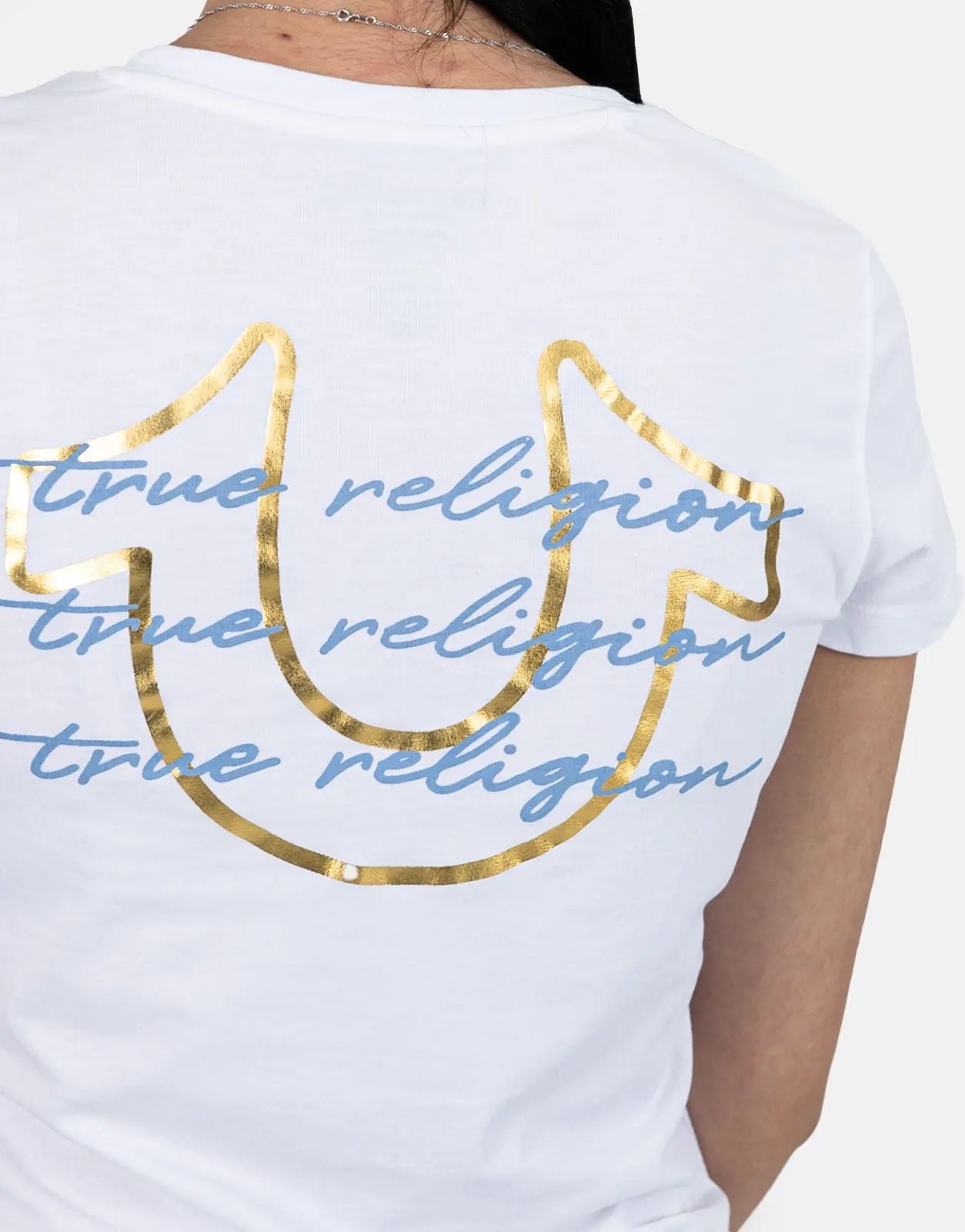 True Religion Tri Script Baby White T-Shirt - Subwear