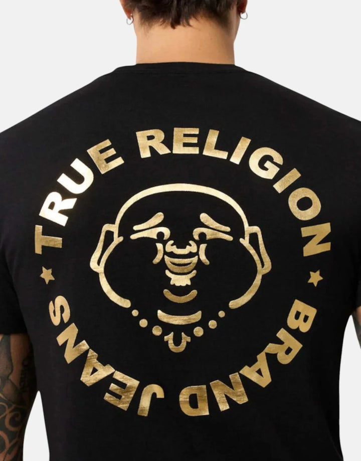 True Religion Tru Foil Jet Black T-Shirt - Subwear