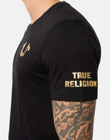 True Religion Tru Foil Jet Black T-Shirt - Subwear