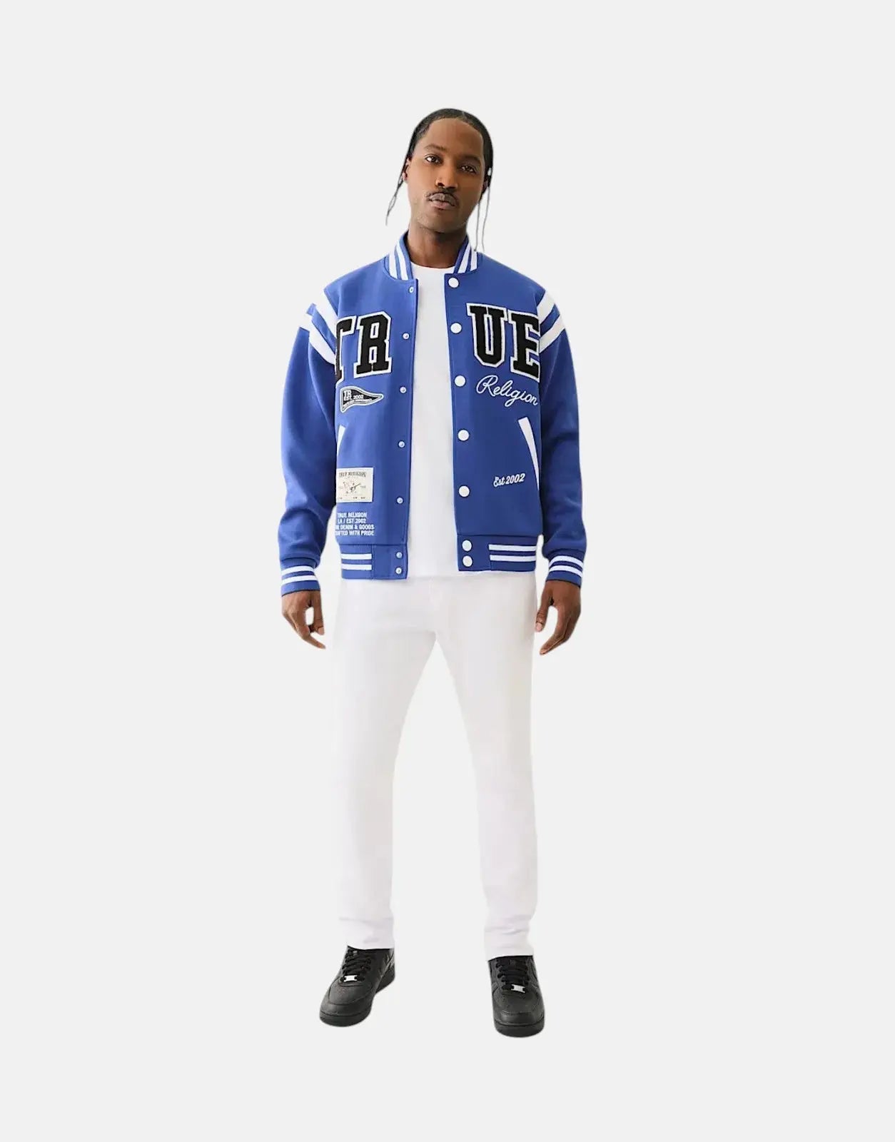 True Religion True Uni Varsity Blue/White Jacket - Subwear