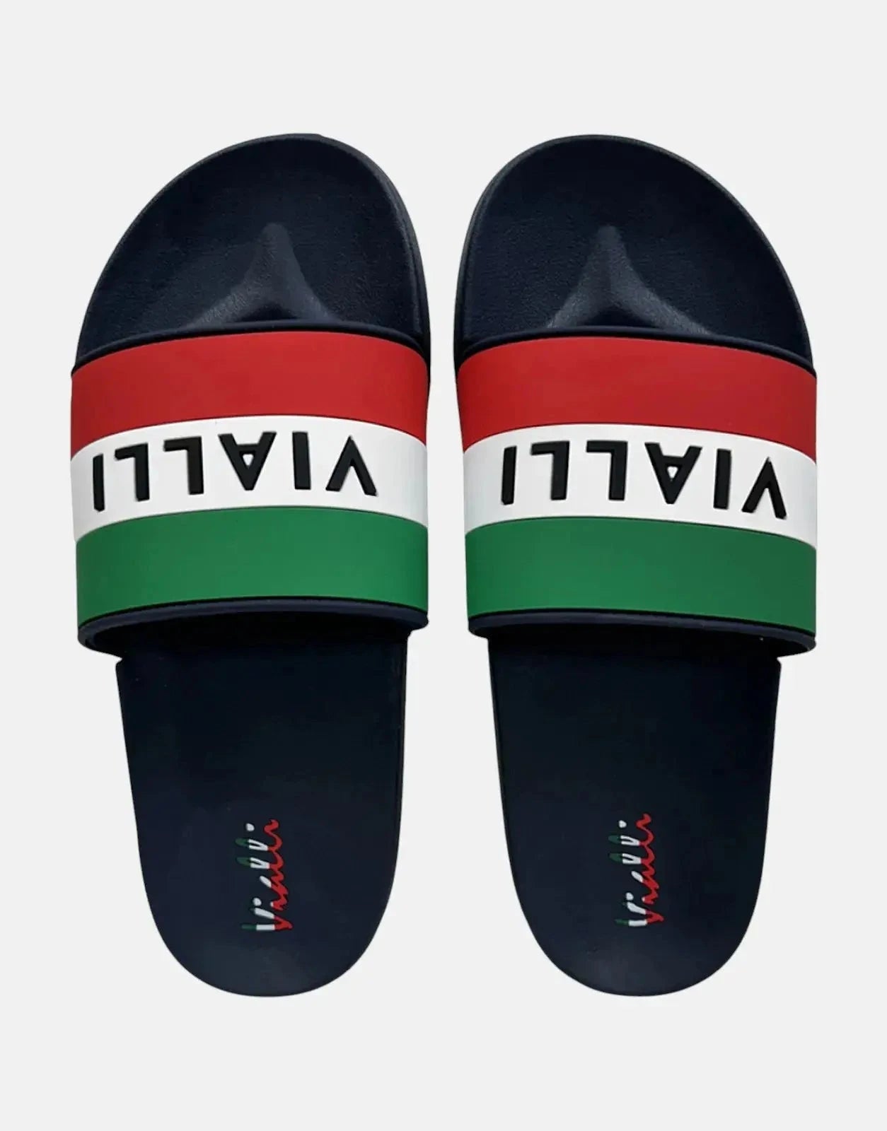Vialli Khing Navy Slides - Subwear
