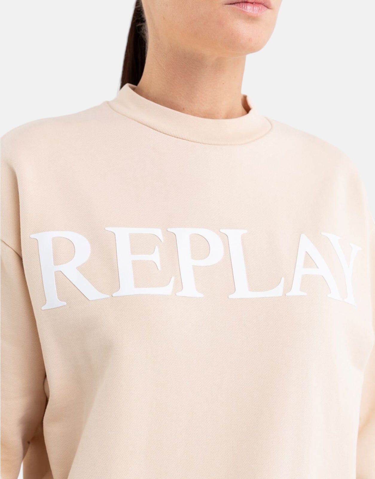 Replay Bold Logo Print Sweatshirt Skin - Subwear
