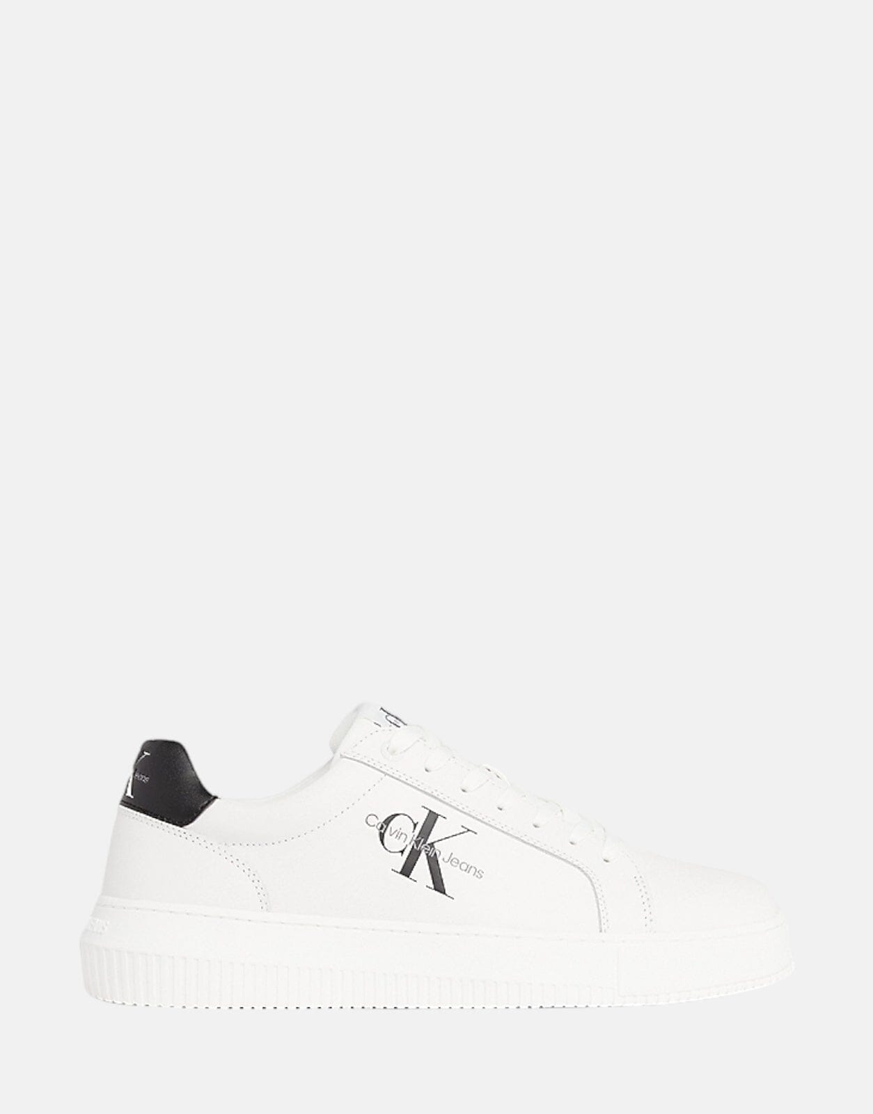 Calvin Klein Chunky Cupsole Mono White Sneakers - Subwear