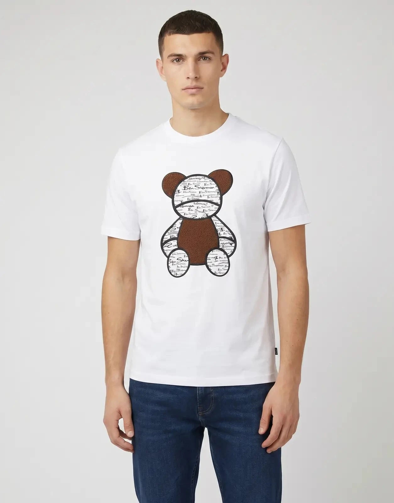 Ben Sherman BS Fur Bear 260G White T-Shirt - Subwear