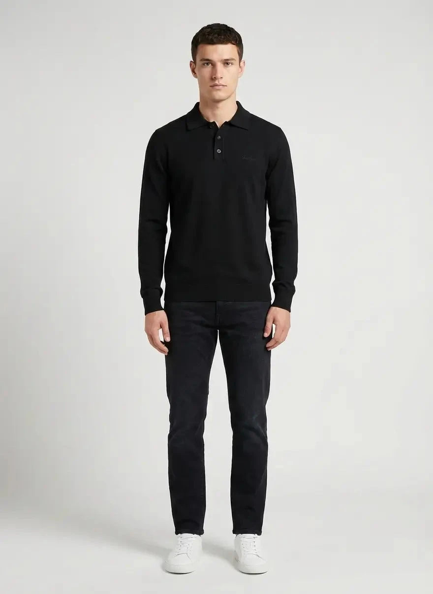 Ben Sherman Knit Black Sportshirt - Subwear