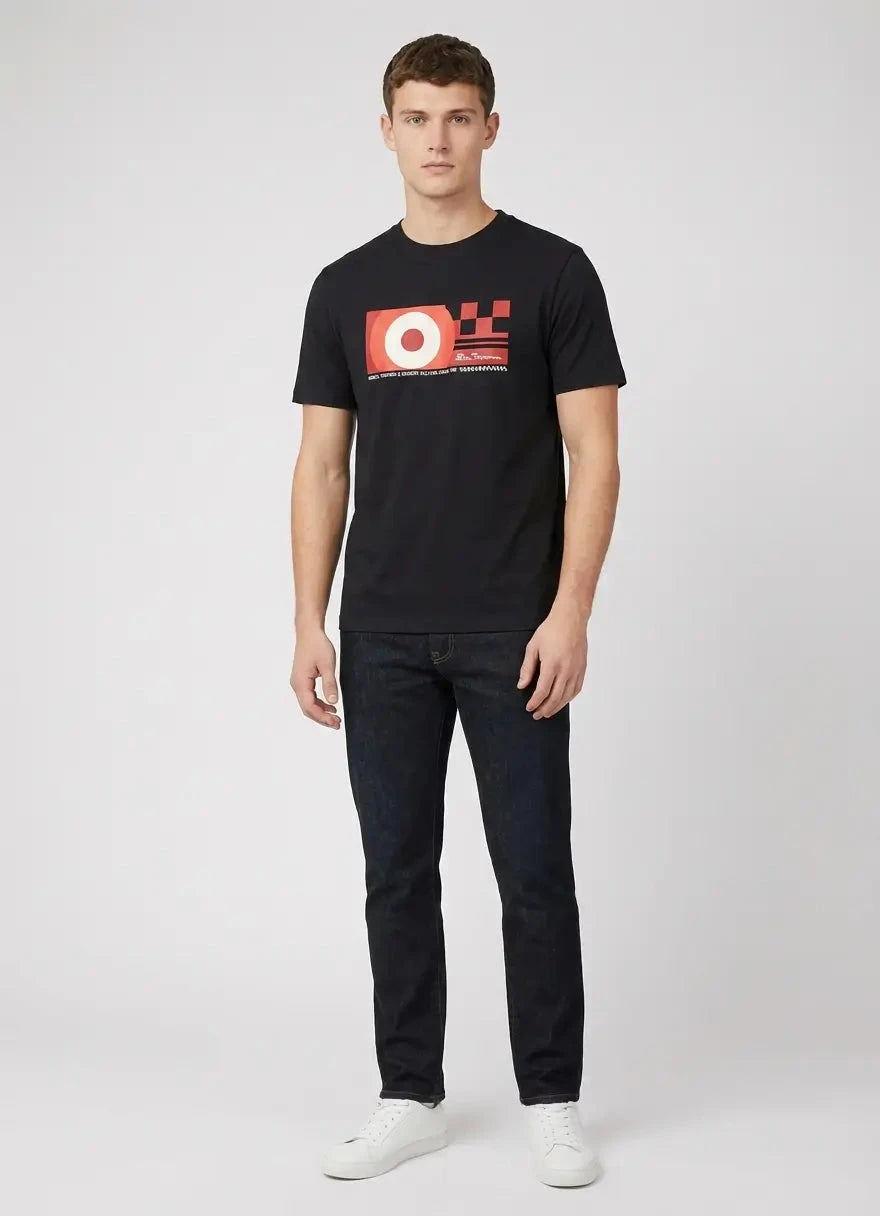 Ben Sherman Knockout Black T-Shirt - Subwear