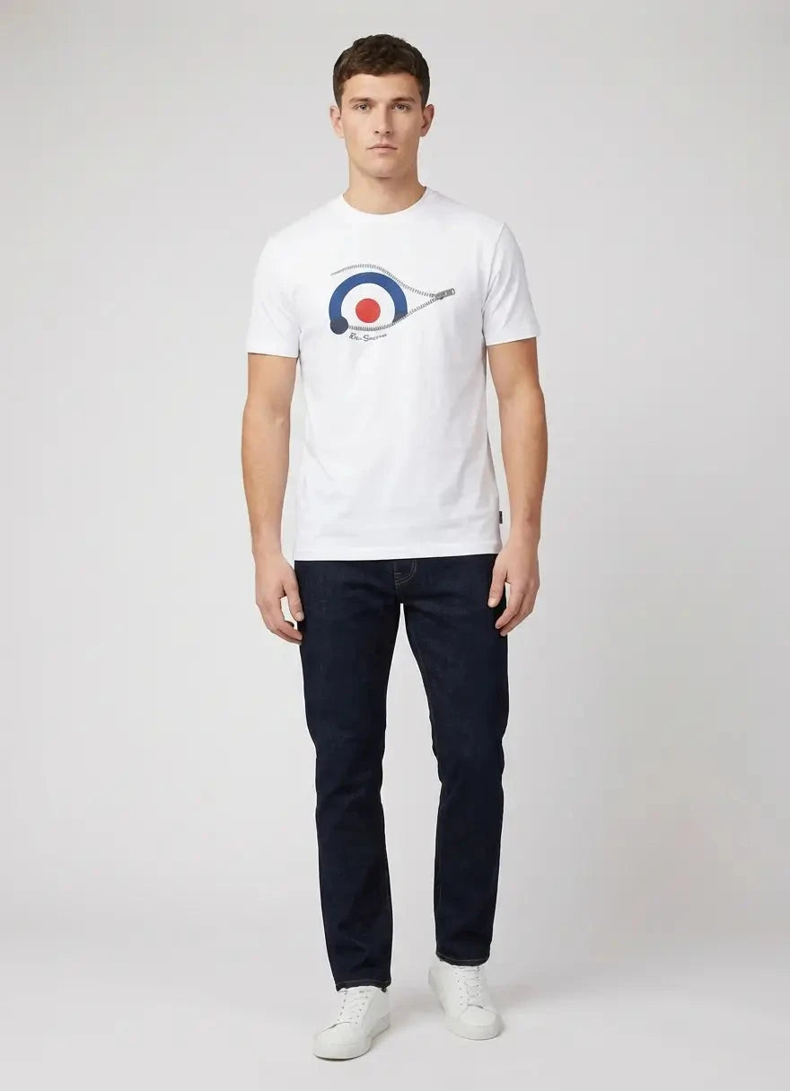 Ben Sherman Sneaky Target White T-Shirt - Subwear