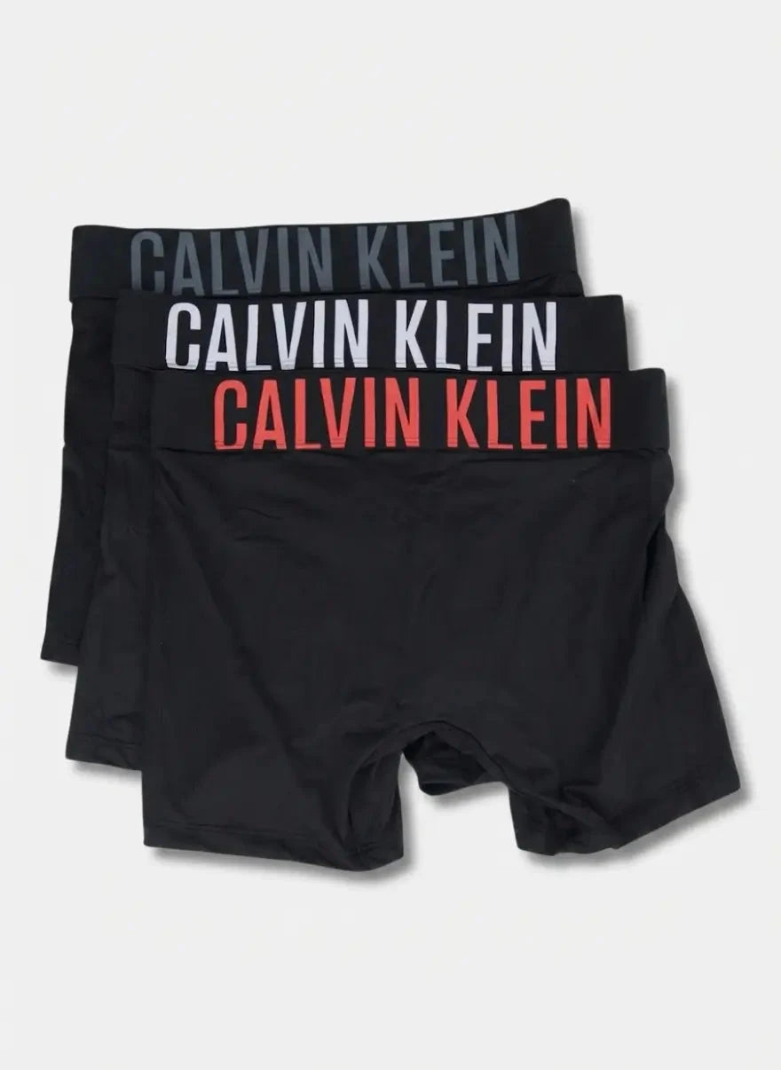 Calvin Klein 3PK Boxer Brief Underwear Blk Multi - Subwear