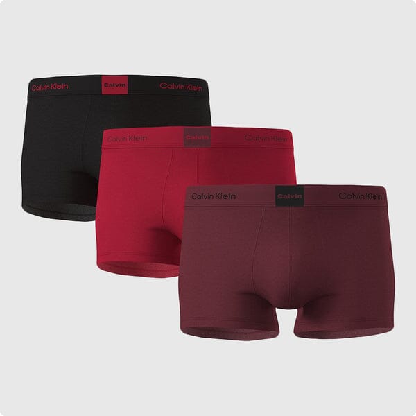 Calvin Klein 3PK Trunk Underwear Blk Multi - Subwear