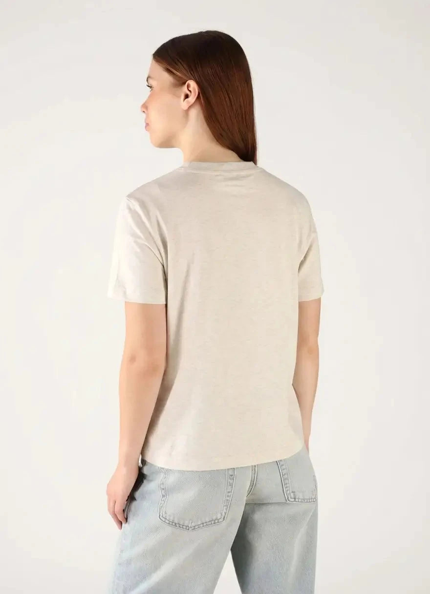 Calvin Klein A-Inst Logo Classic Beige T-Shirt - Subwear