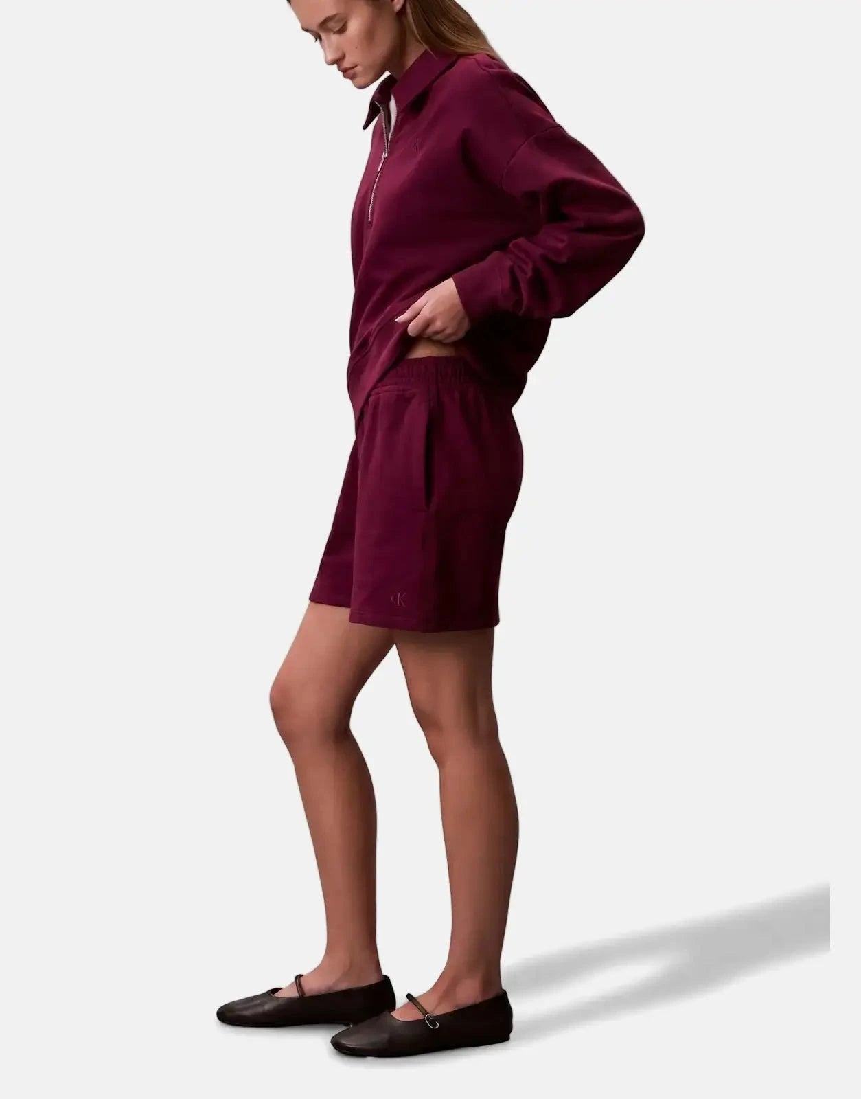 Calvin Klein Archive Terry 1/4 Polo Sweatshirt - Subwear