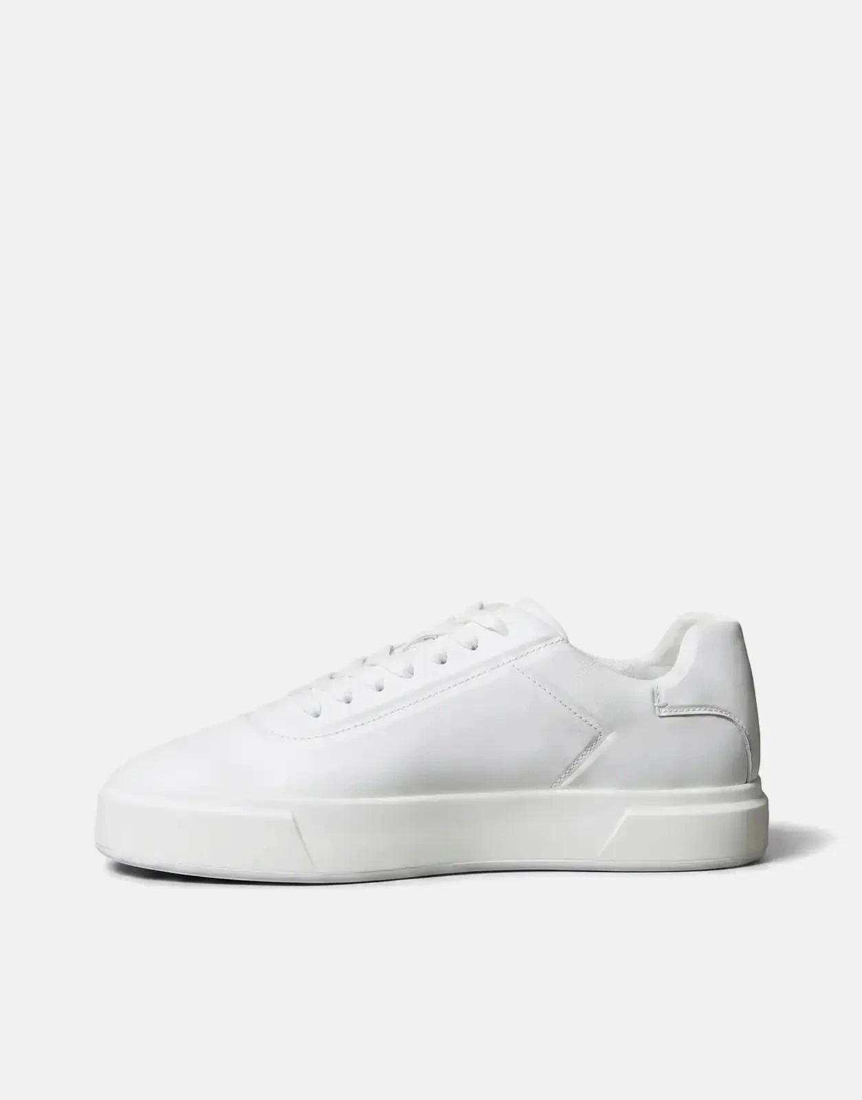 Calvin Klein Basket Cupsole Oxford Laceup White Sneakers - Subwear