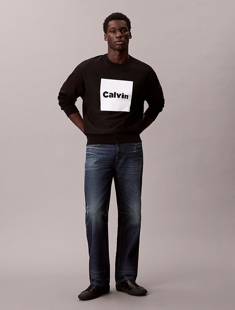 Calvin Klein Box Graphic Sweatshirt Blk - Subwear