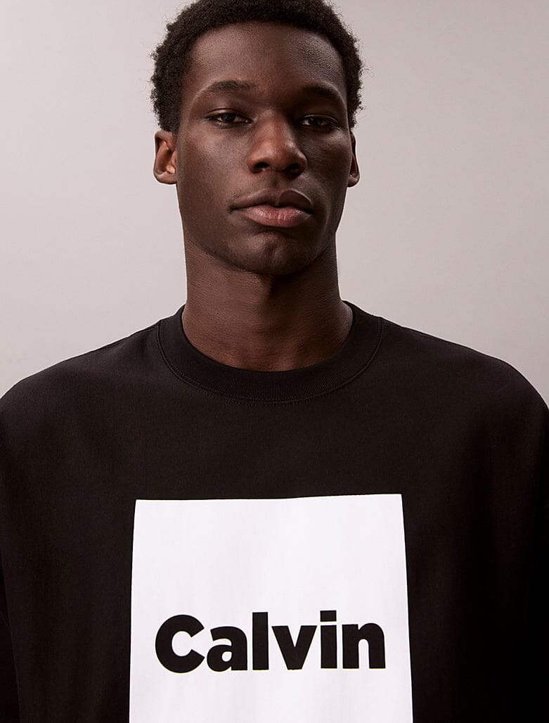 Calvin Klein Box Graphic Sweatshirt Blk - Subwear