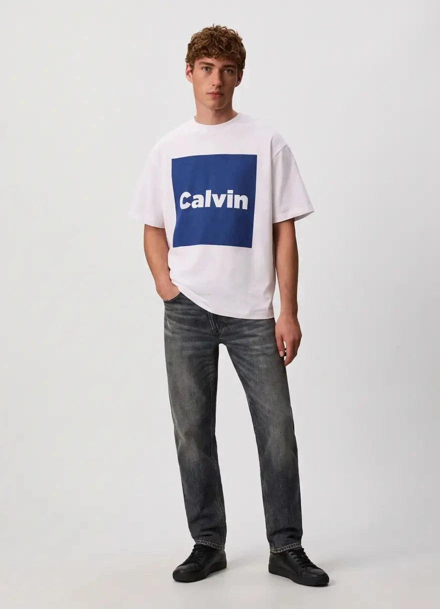 Calvin Klein Box Graphic T-Shirt White - Subwear