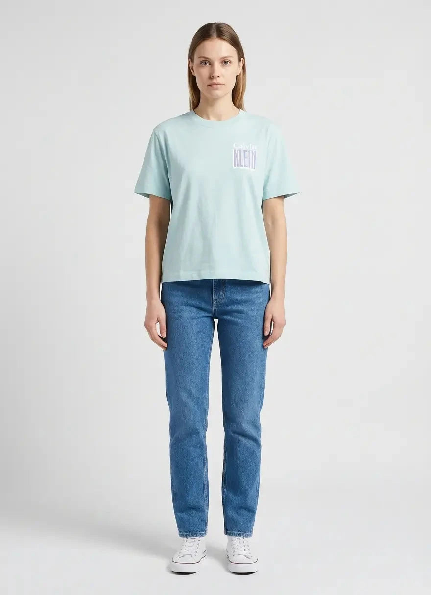 Calvin Klein Boxy Light Blue T-Shirt - Subwear