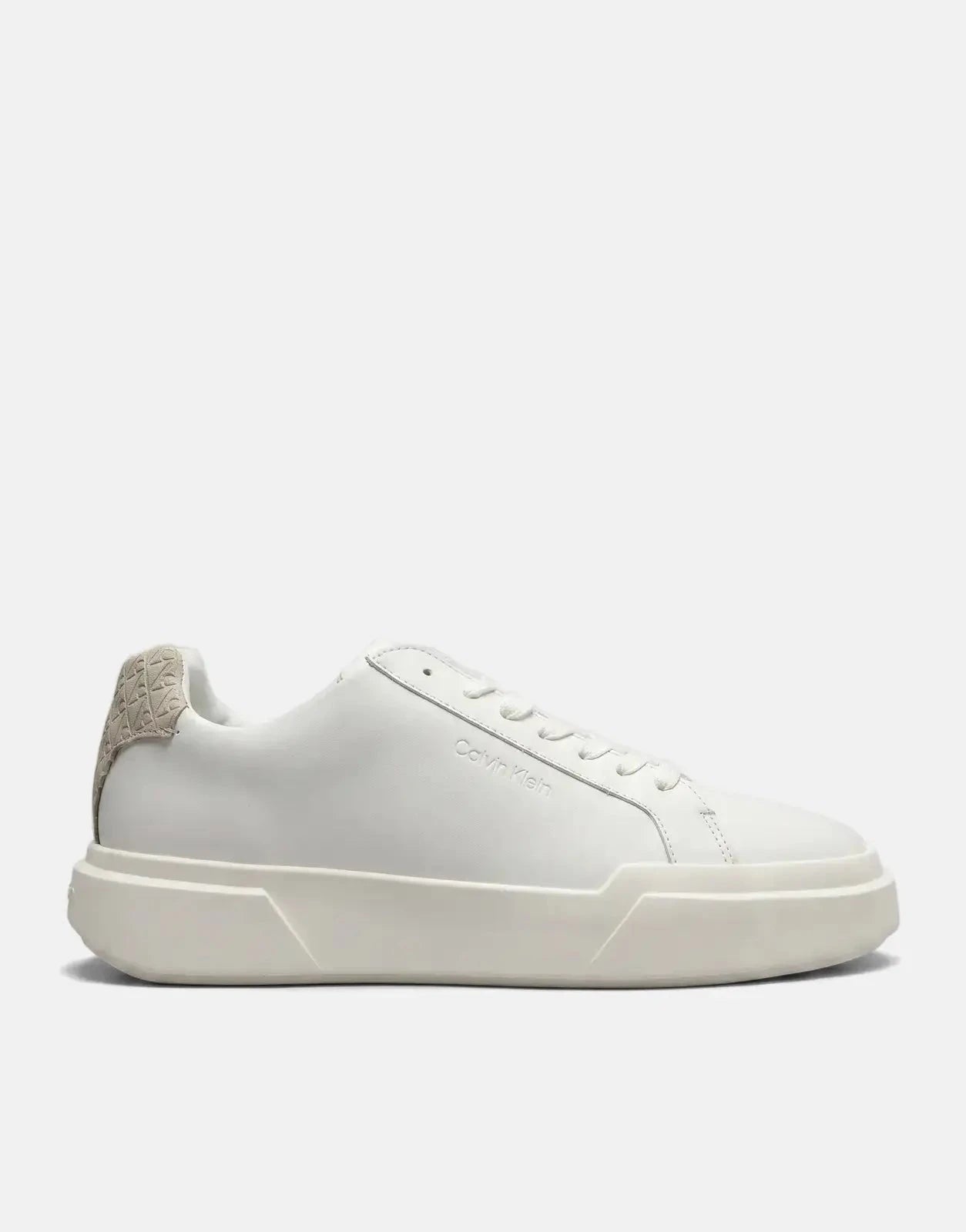 Calvin Klein Chunky Cupsole Laceup White Sneakers - Subwear