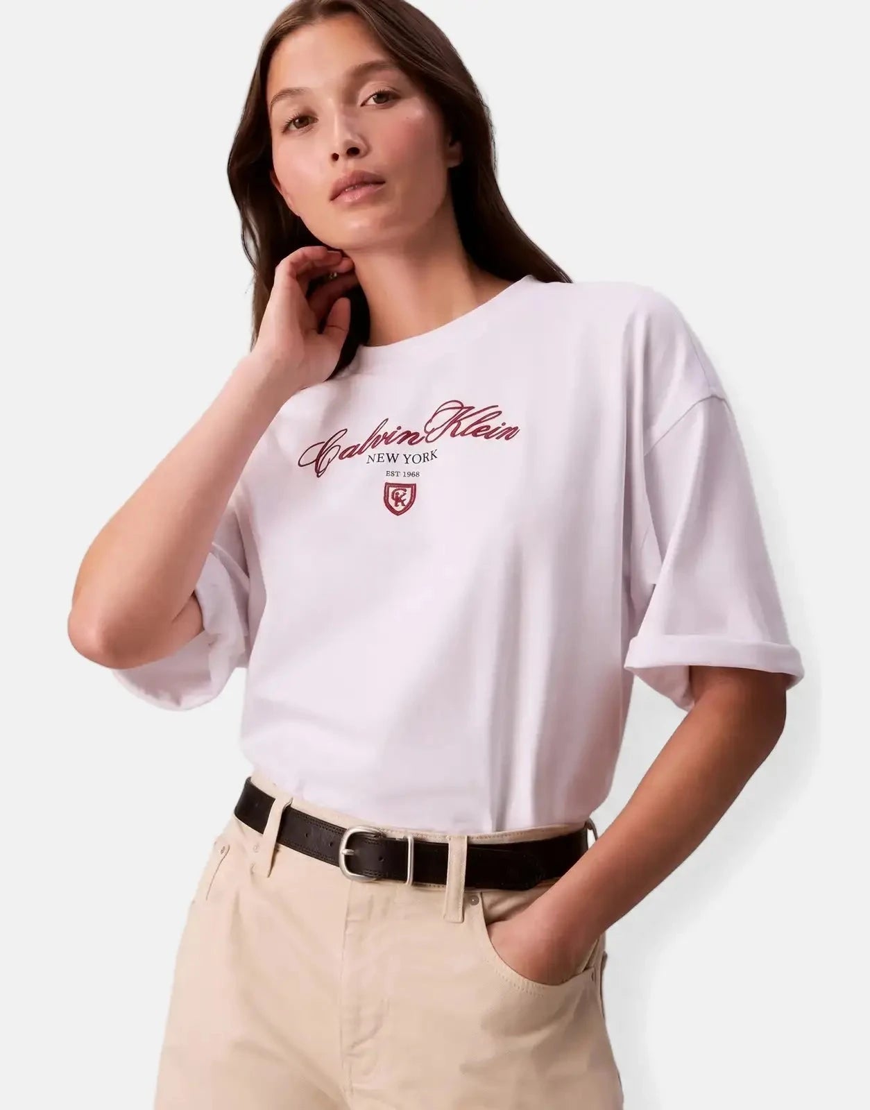 Calvin Klein CK NY Oversized White T-Shirt - Subwear