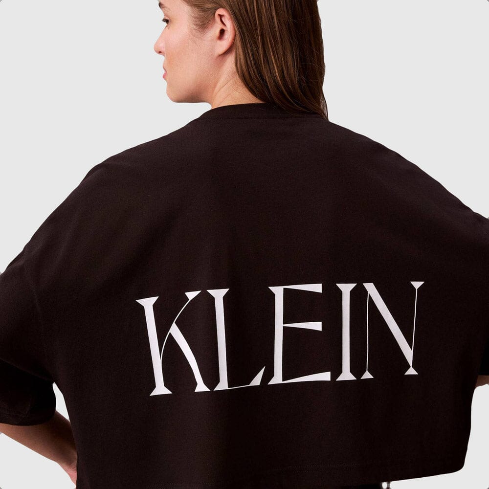 Calvin Klein Cropped Graphic T-Shirt Blk - Subwear