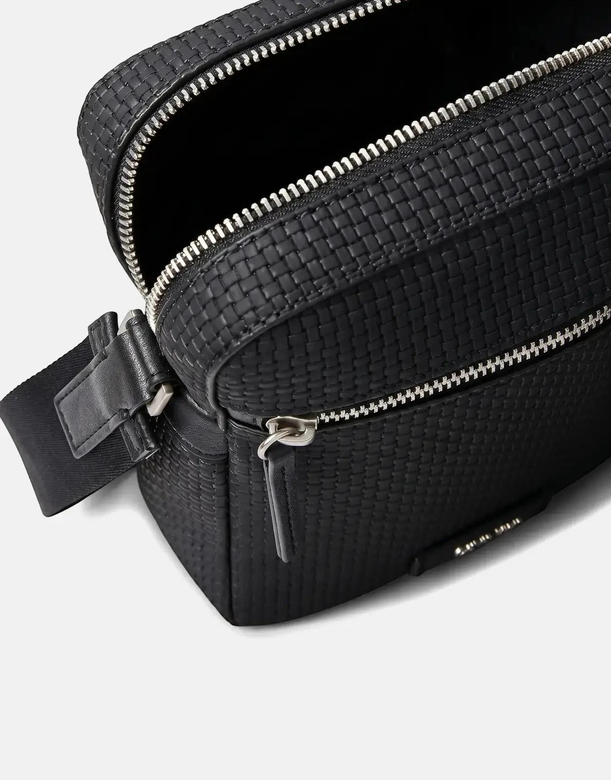 Calvin Klein Embossed Woven Black Reporter Bag - Subwear
