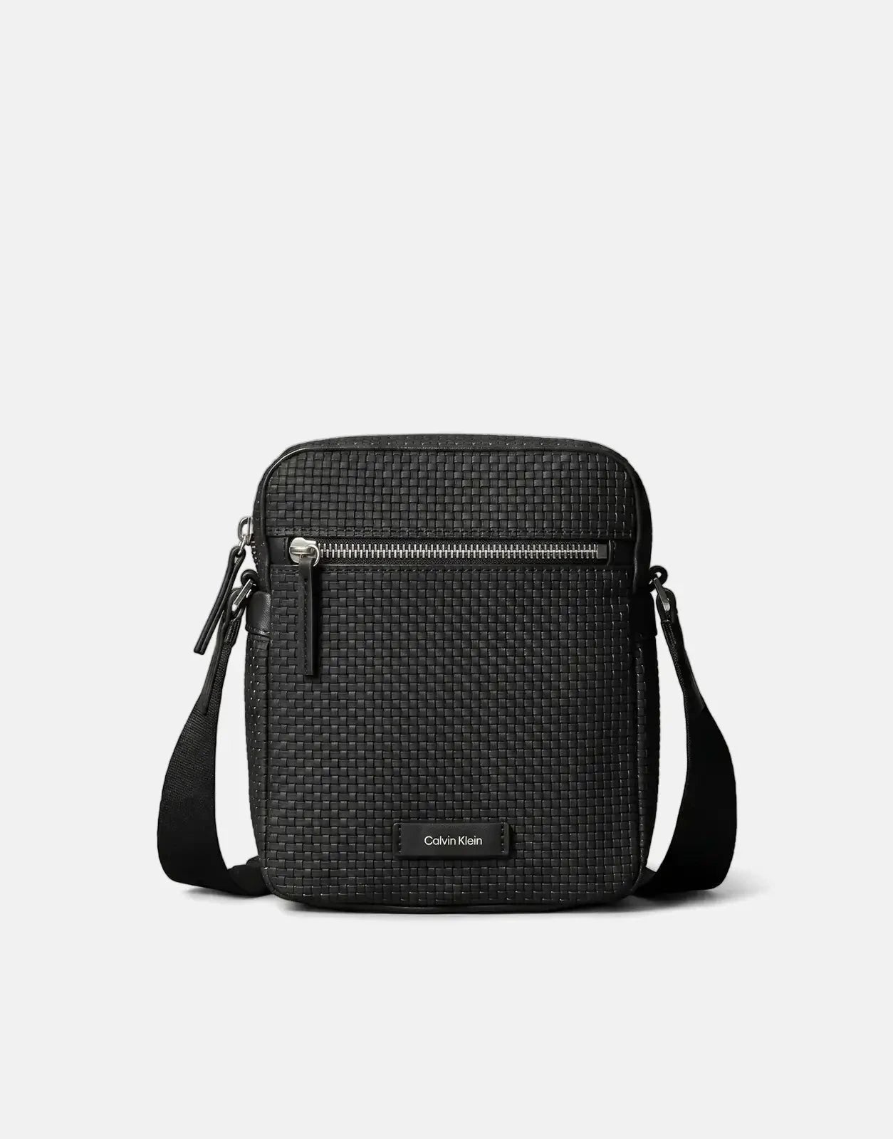 Calvin Klein Embossed Woven Black Reporter Bag - Subwear