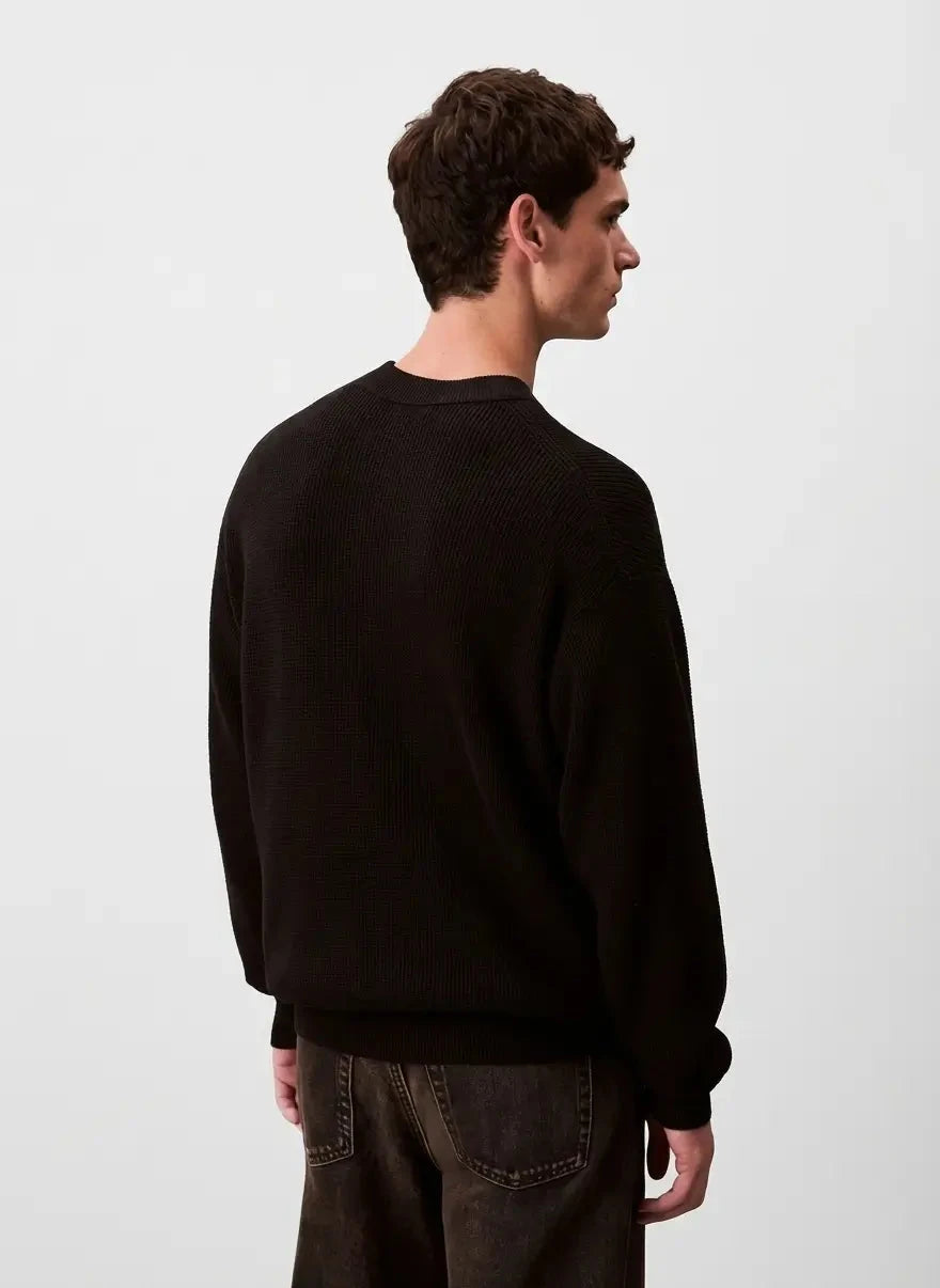 Calvin Klein EZ Cotton Waffle 9GG Black Sweatshirt - Subwear