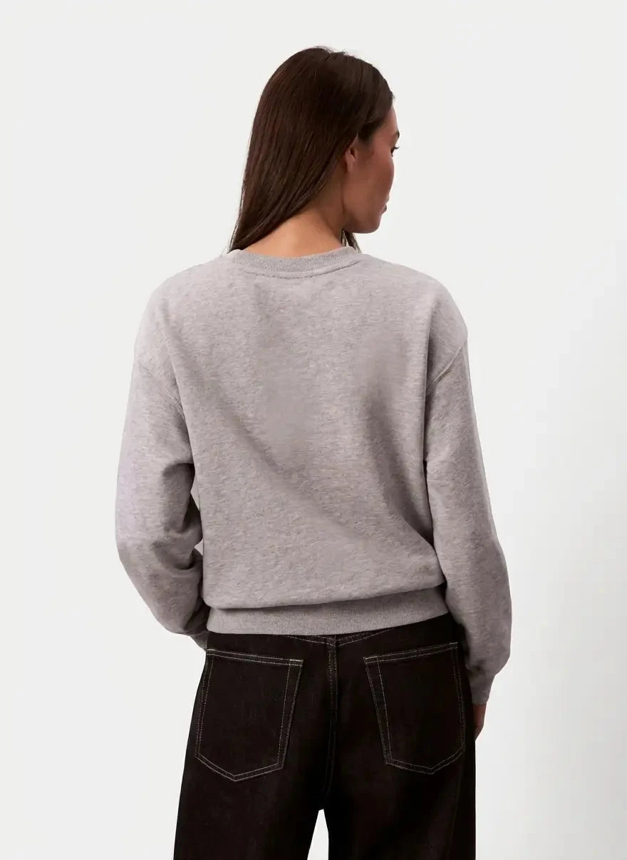 Calvin Klein Foil Monologo French Terry Relaxed Grey Sweatshirt - Subwear