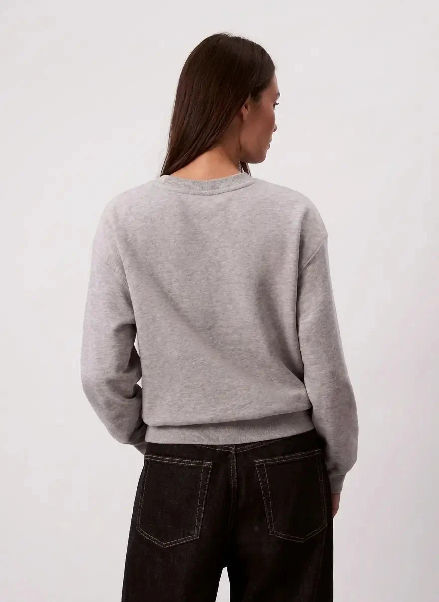 Calvin Klein Foil Monologo French Terry Relaxed Grey Sweatshirt - Subwear