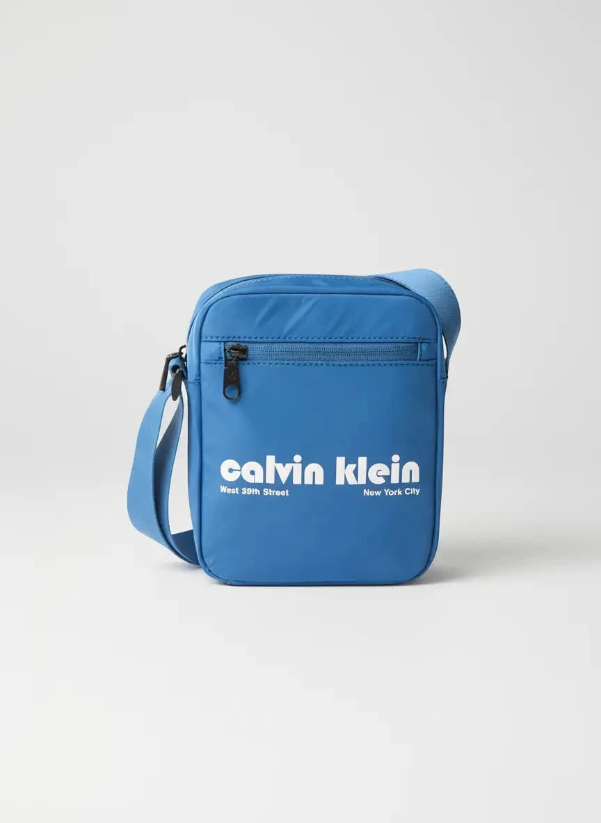 Calvin Klein Graphic Blue Reporter Bag - Subwear