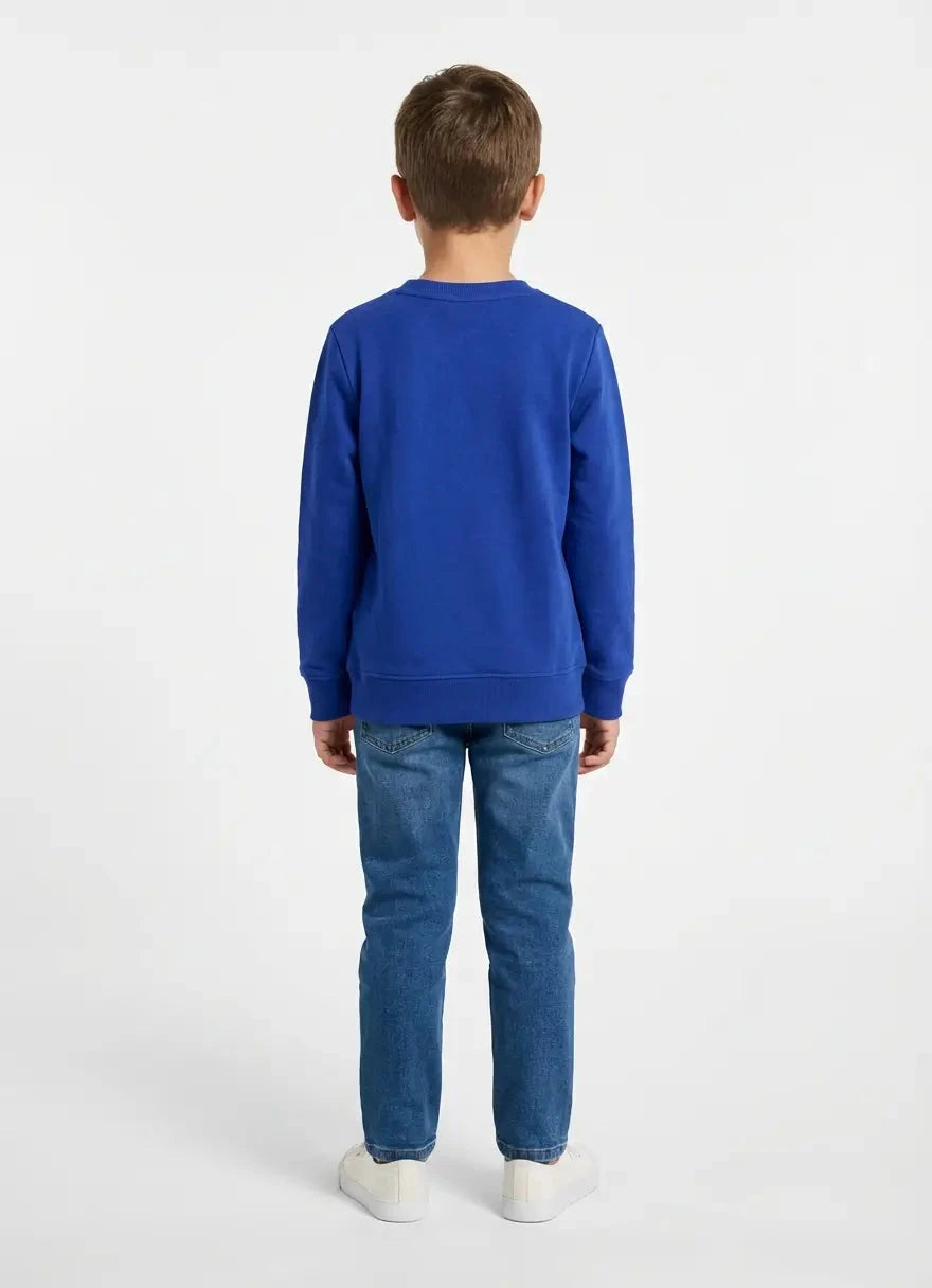 Calvin Klein Kids Chest Inst Logo Regular Blue T-Shirt - Subwear