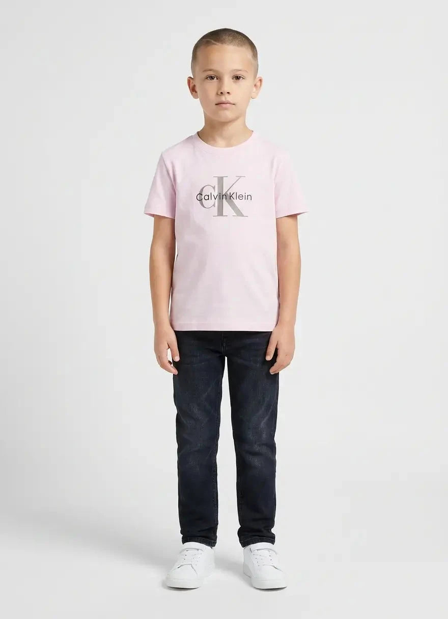 Calvin Klein Kids CK Monogram Lilac T-Shirt - Subwear