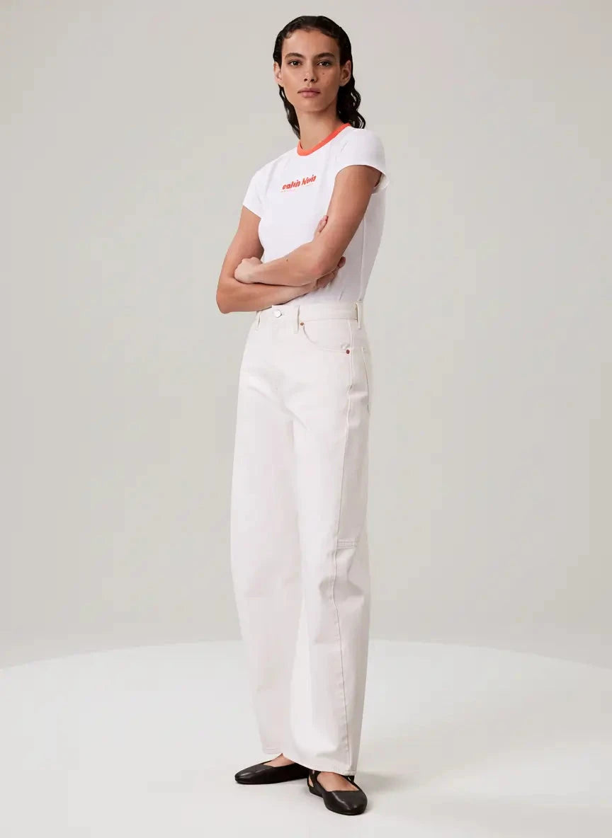 Calvin Klein Retro White Logo Graphic T-Shirt - Subwear