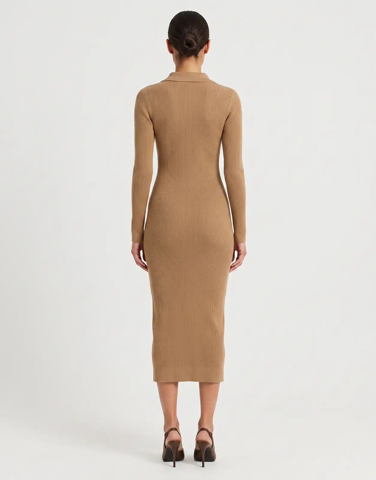Polo Laya Knit Dress Camel