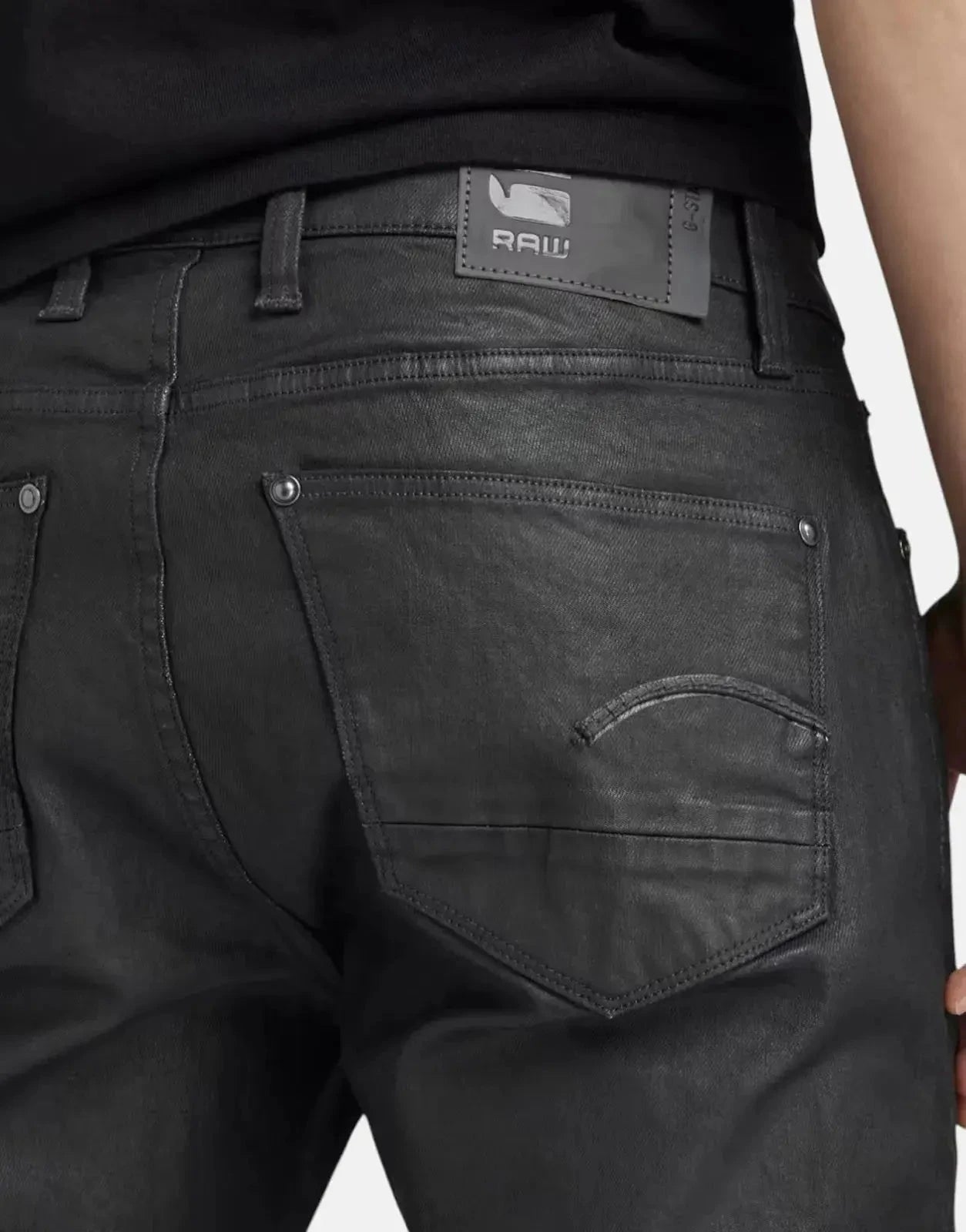 Men's G-Star RAW Revend 3D Waxed Skinny Jeans Black