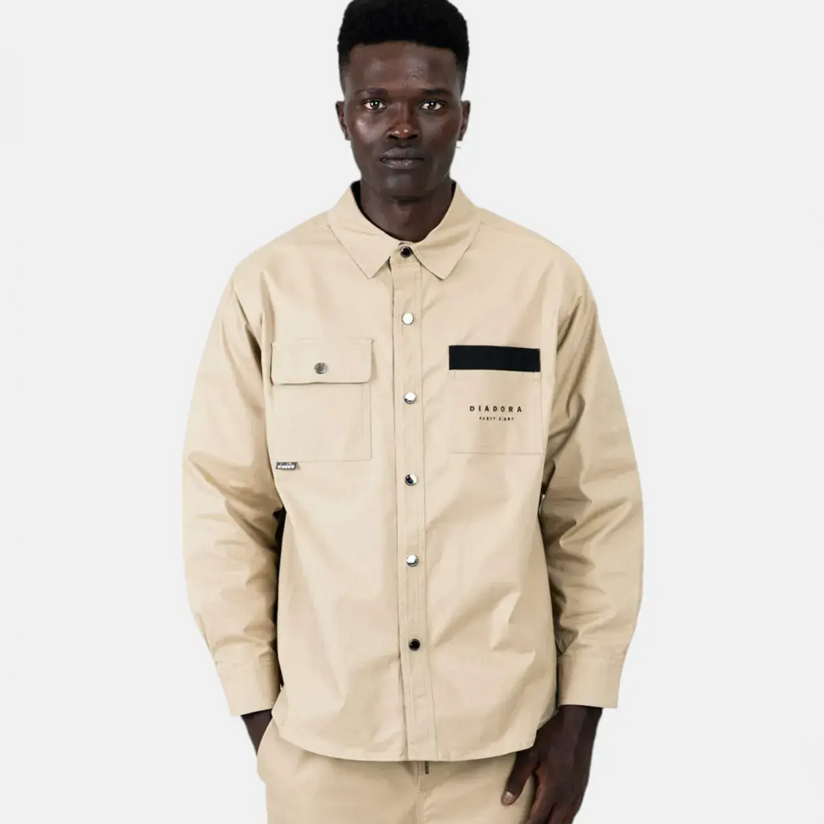 Diadora Gusto Men's Cream Brown Shirt Top 502.1007022