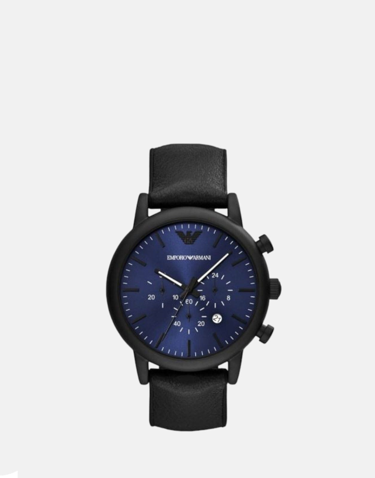 Armani Exchange Luigi Dress Black Leather Watch - Subwear