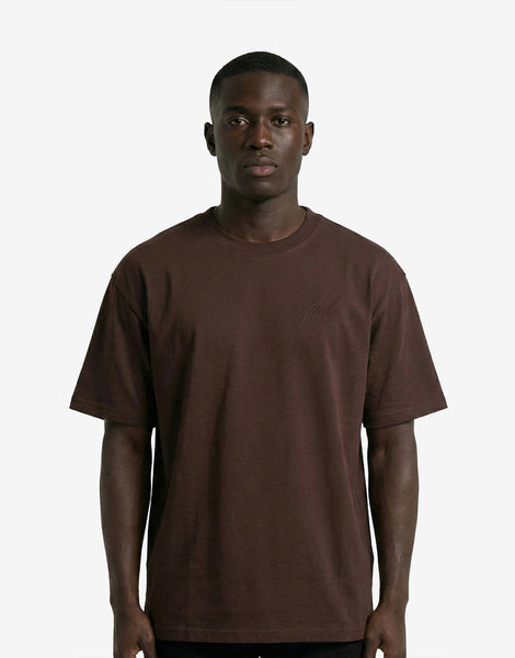 Fade Atelier Men's Boxy Fit T-Shirt - Chocolate Brown