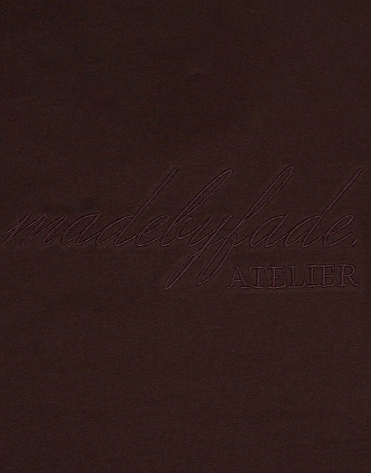 Fade Atelier Boxy Chocolate Brown T-Shirt - Subwear