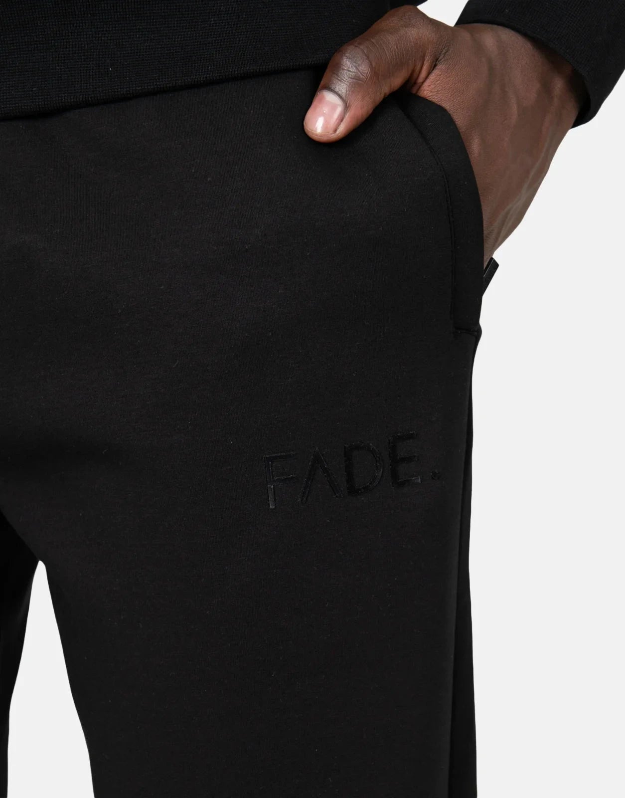 Fade Essential Slim Fit Black Sweatpants - Subwear