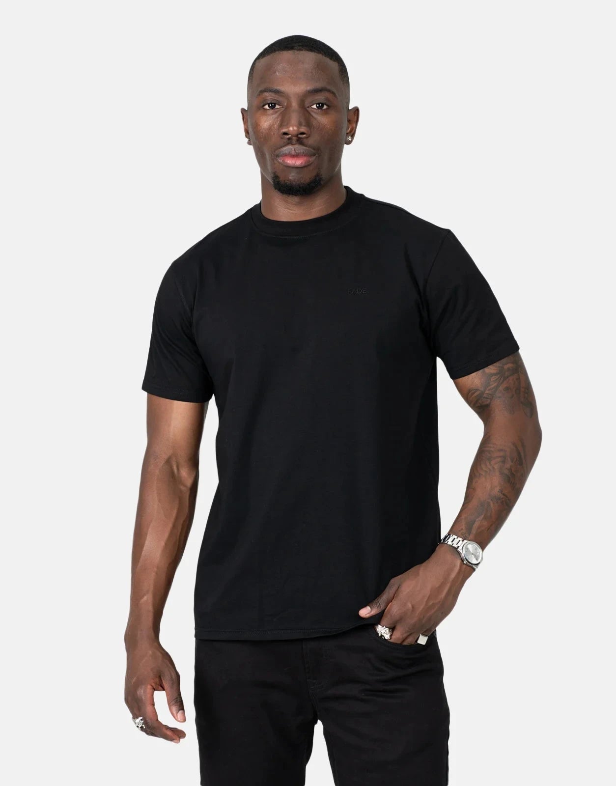Fade Essential Slim Fit Black T-Shirt - Subwear