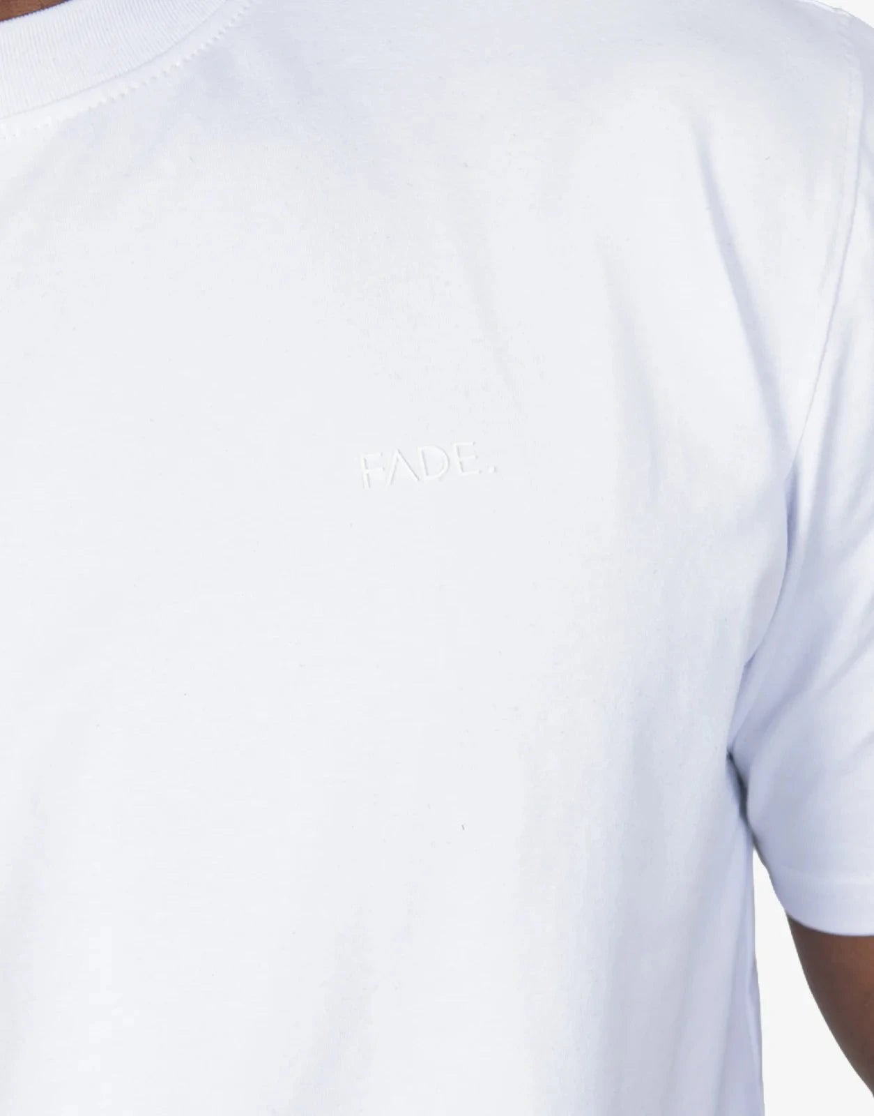 Fade Essential Slim Fit White T-Shirt - Subwear